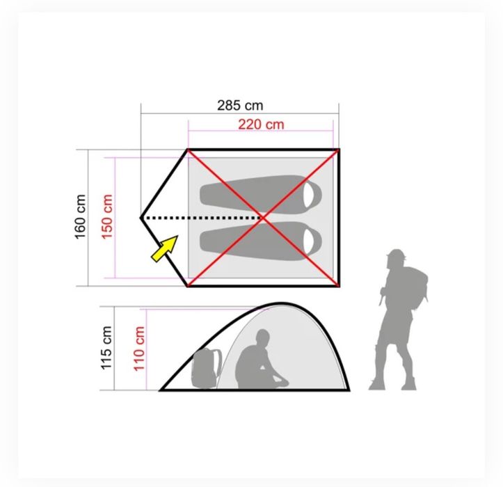 Палатка Zajo Montana 2