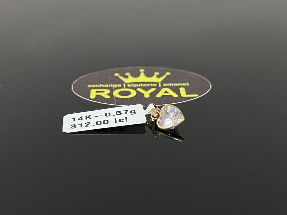 Bijuteria Royal CB : Pandant inima aur 14k 0,57 grame