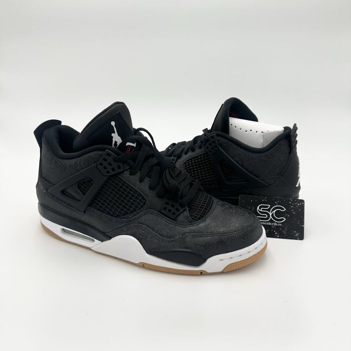 Pantofi Sport Air Jordan 4 Laser Black Gum an 2019-100% originali
