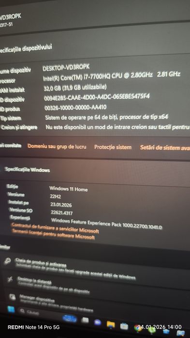 Vând laptop Acer Predator