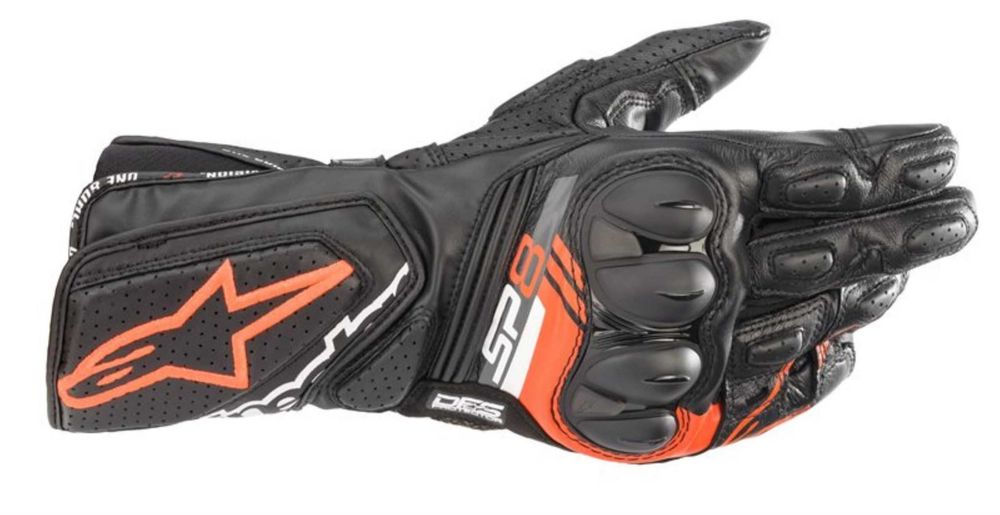 Промоция Кожени мото ръкавици ALPINESTARS SP-8 V3 AIR ORANGE/BLACK
