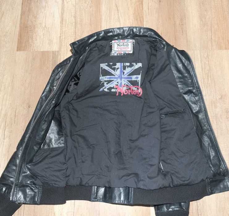 Norton Оригинално кожено рокерско моторджийско яке