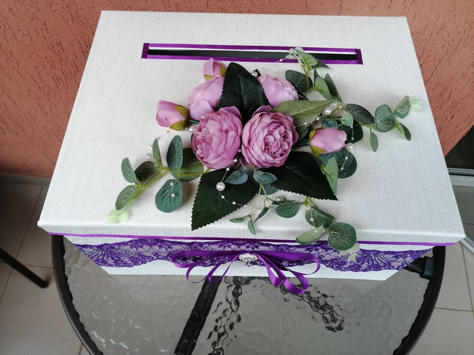 Сет за сватба (кутия за пликове, кошници и още... )