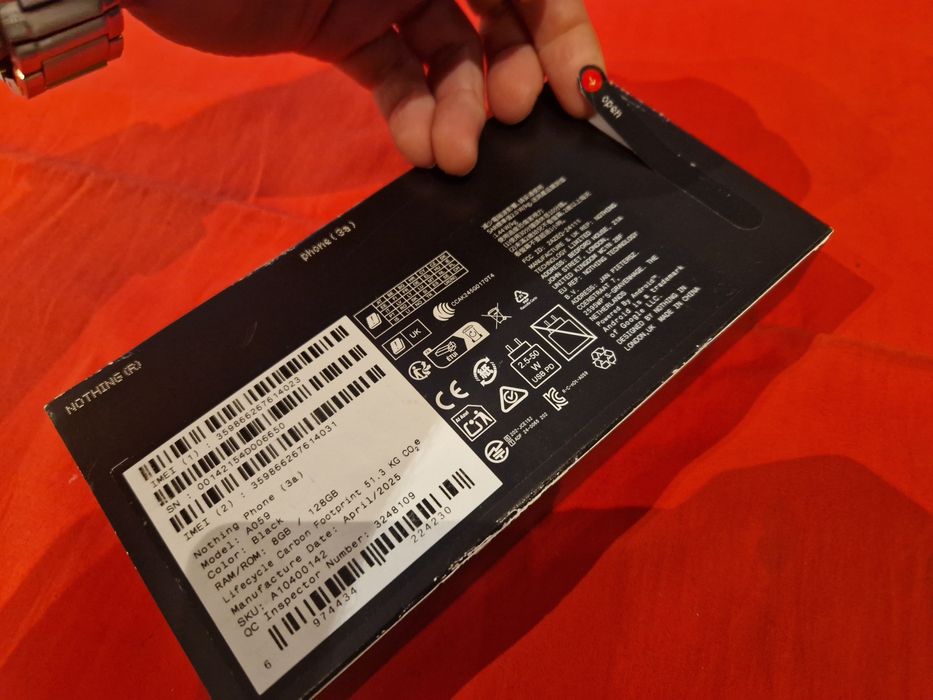-Nothing Phone 3A-5G, Nou, Nefolosit, 128Gb, 8Ram, 0 cicluri incarcare