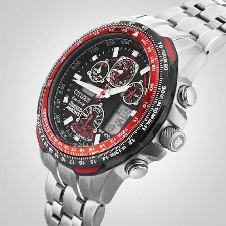 Ceas RED ARROWS Citizen Titanium.Solar Eco Drive. Nou.