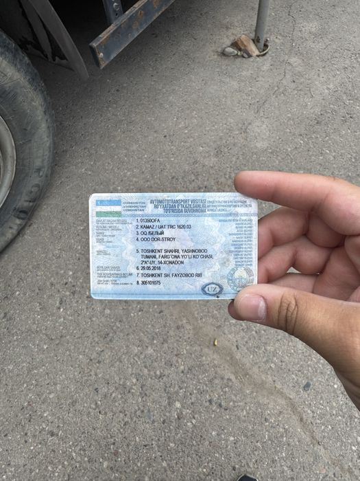 Камаз евро 6520 сотилади