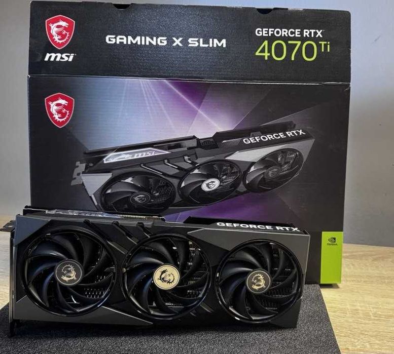 Видеокарта MSI GeForce RTX 4070 Ti GAMING X SLIM 12gb