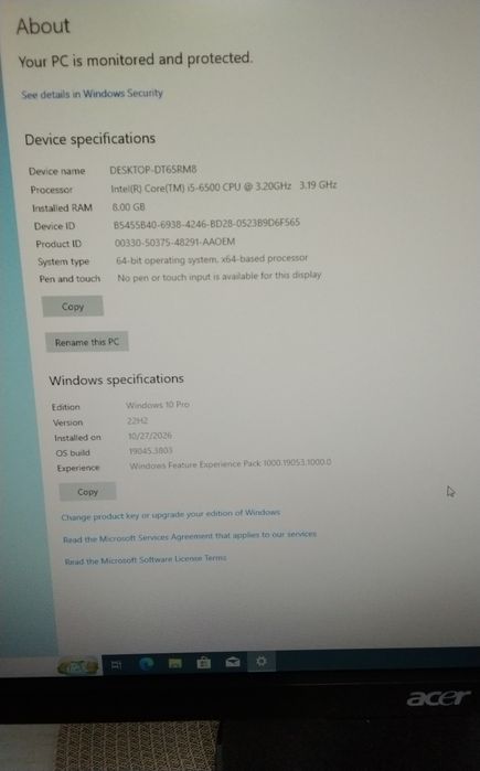 Calculator lenovo i5 generatie 6