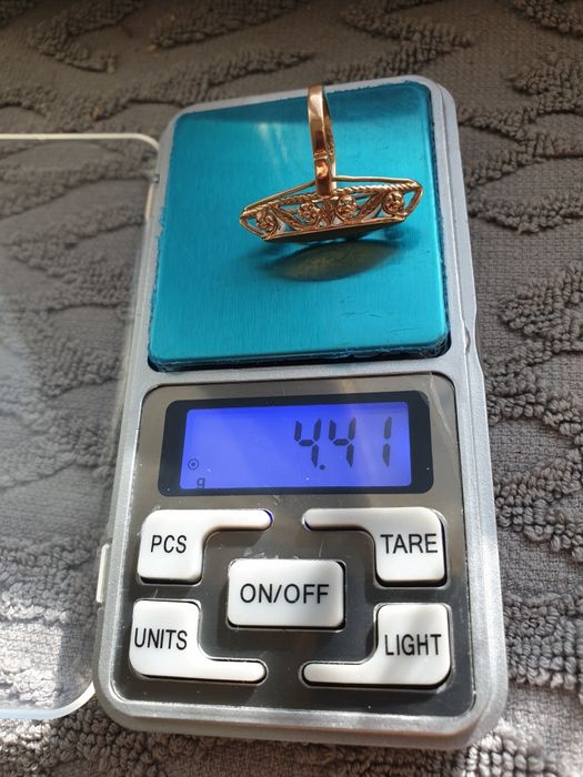 Кольцо золото лодка СССР