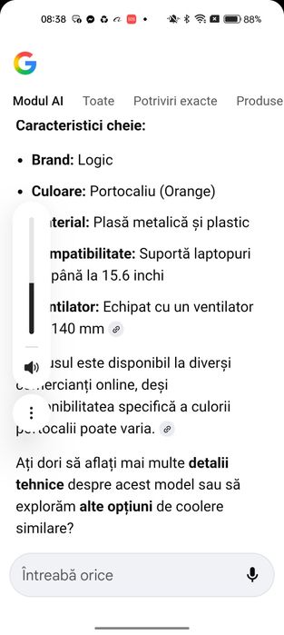 Cooler laptop Logic și boxe laptop Akytaa