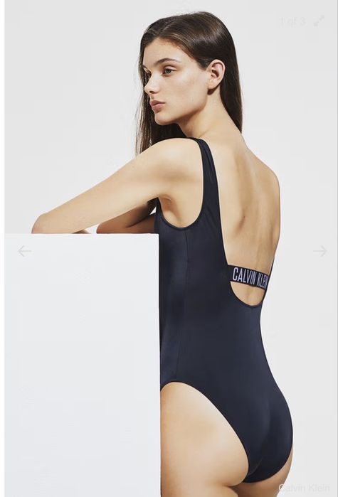 Цял черен бански Calvin Klein