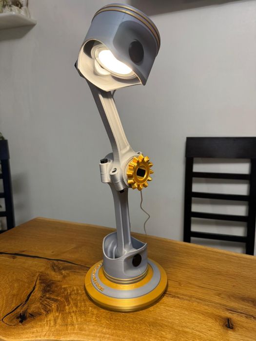Lampa led piston-bieleta