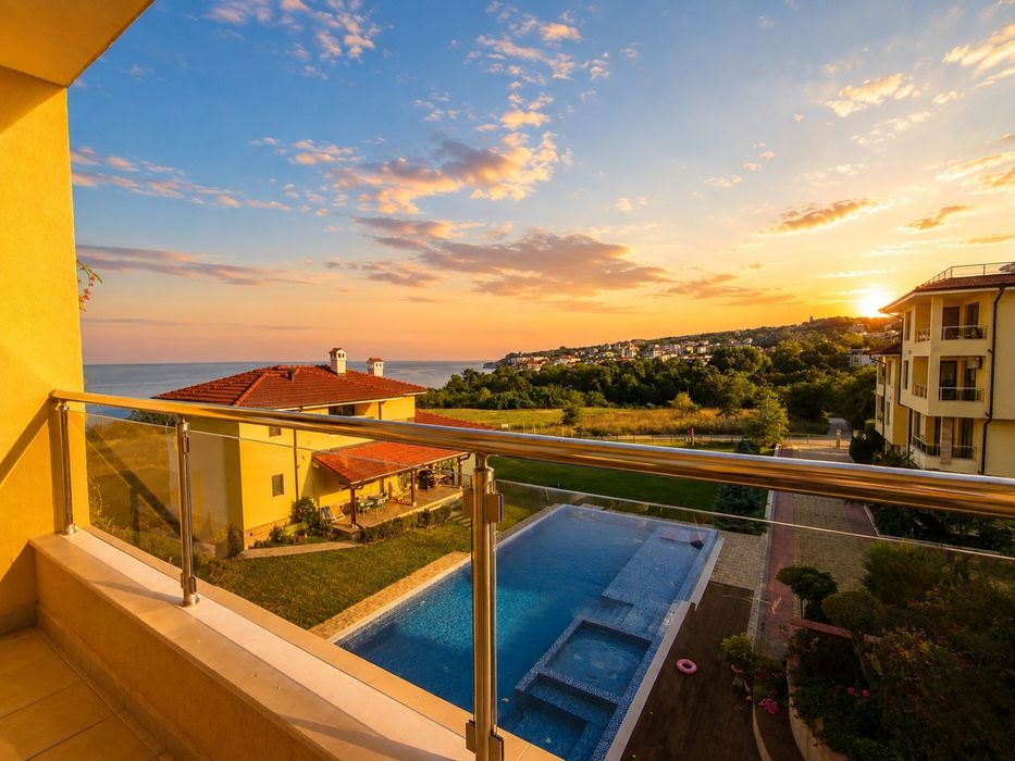 Двустаен, фронтална гледка море, гр. Бяла, 72 m²