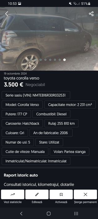 toyota corrola  verso