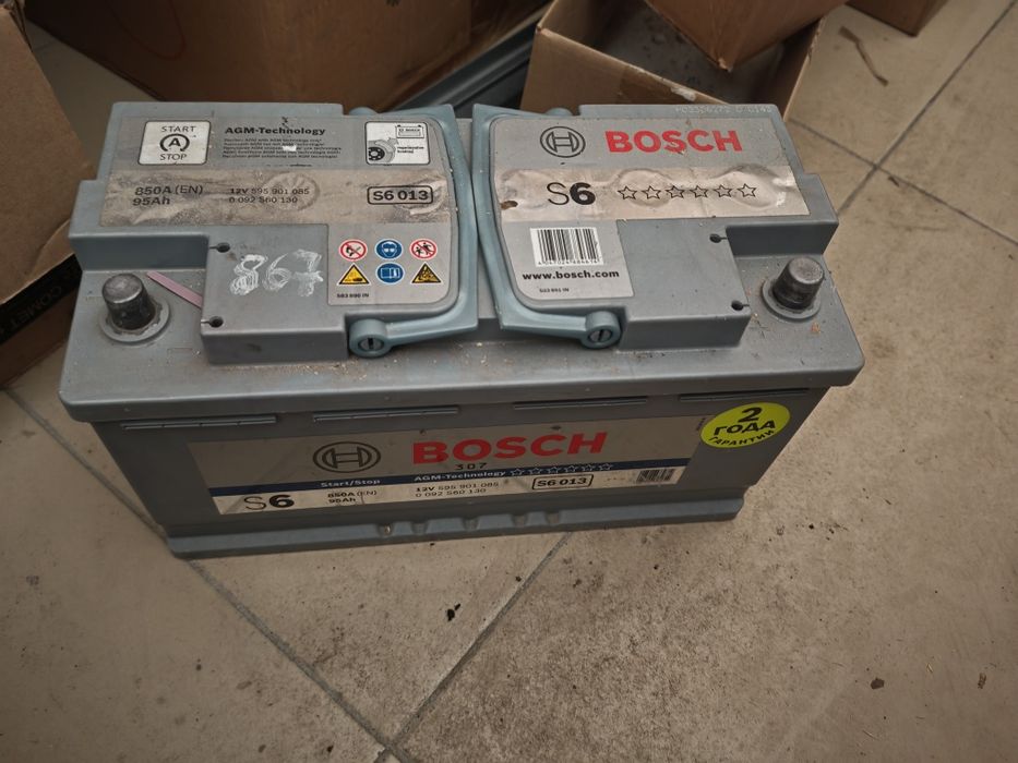 Аккумулятор Bosch S6 013 AGM 95Ah