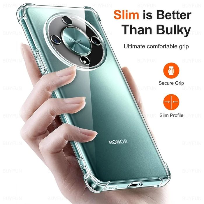 Honor Magic 8 Lite / Удароустойчив силиконов кейс с камера протектор