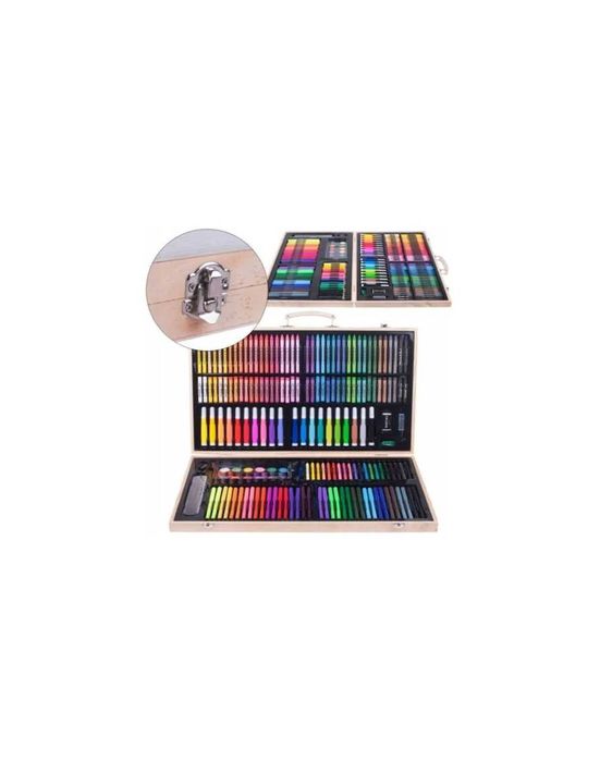 Комплект за рисуване от 180 части - моливи, флумастери