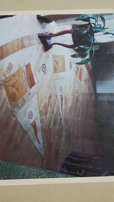 Паркет пол  круг   модуль 3,6 кв шаблон художественный  770 y.e