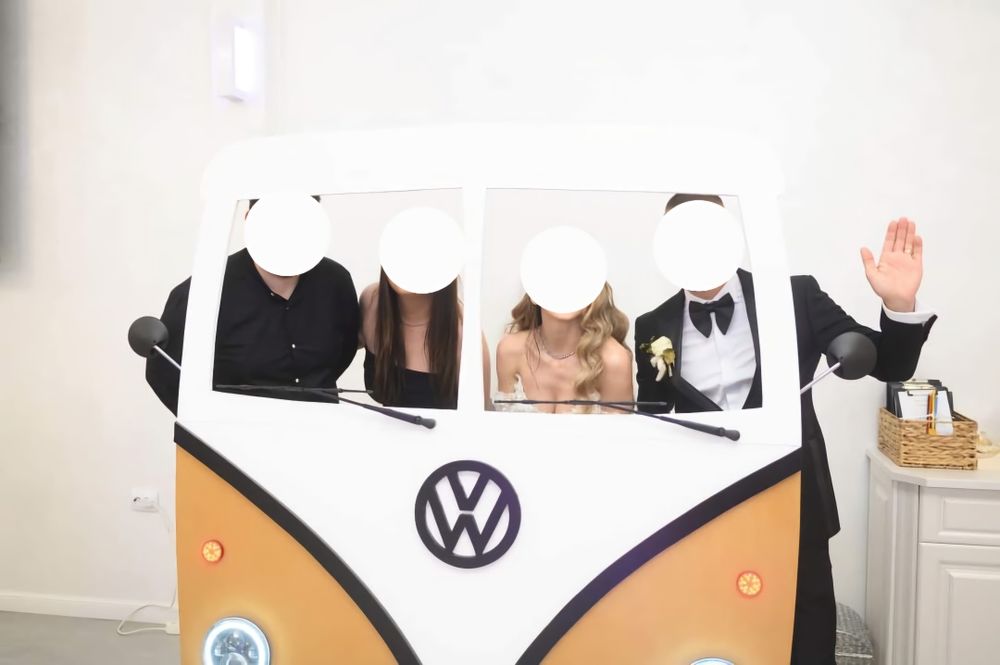 Panou poze evenimente nunta botez cununie majorat petrecere VW T1 auto