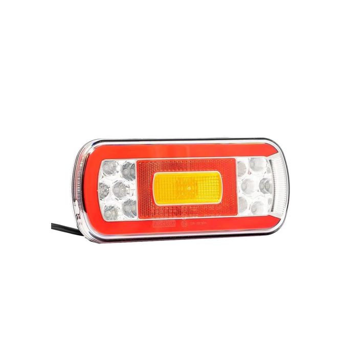 Lampa spate 220x100, 6 functii, cu ceata si numar, LED Fristom