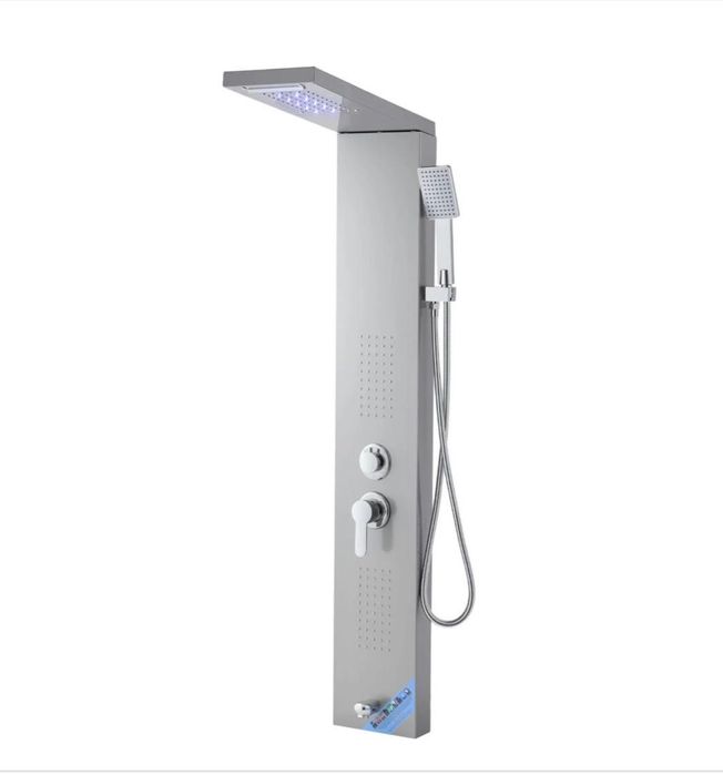 Panou de Duș cu LED din Inox