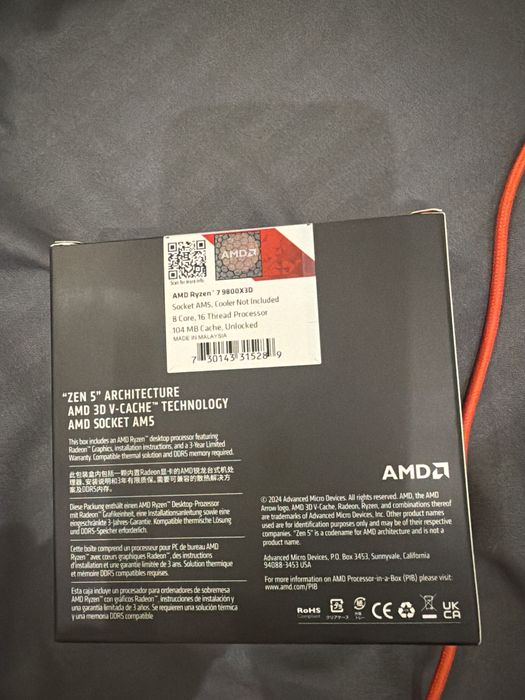 AMD Ryzen 7 9800 x3D
