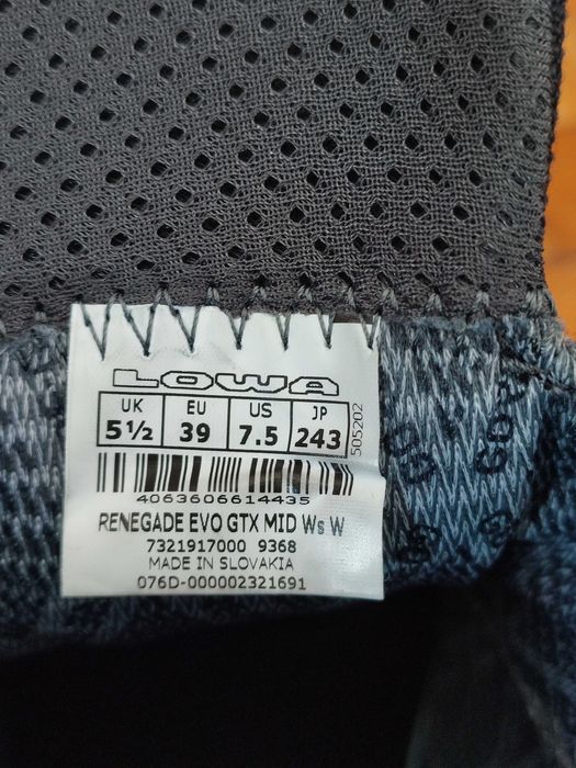 Туристически обувки Lowa Renegade Evo GTX MID Ws Wide,размер 39