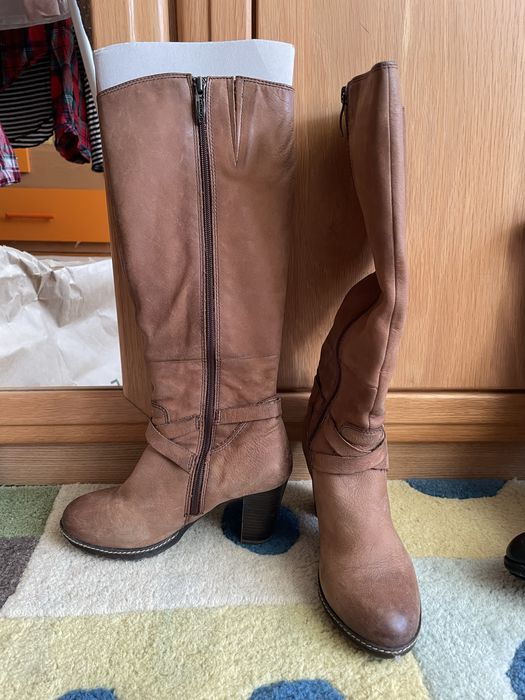 Ботуши естествена кожа 36р-р нови