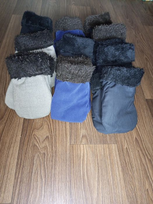 Меховые зимние варежки