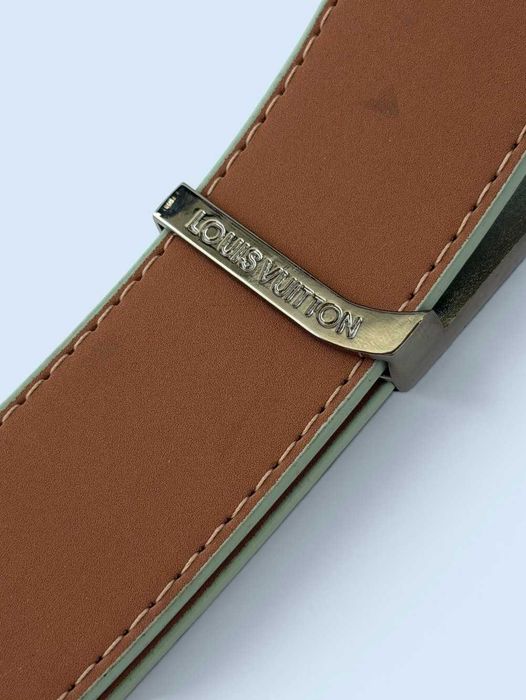 Curea Louis Vuitton – Model Monogram Verde Pastel | Elegantă & Rafinată
