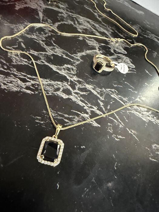 Set aur placat 14k otel inoxidabil