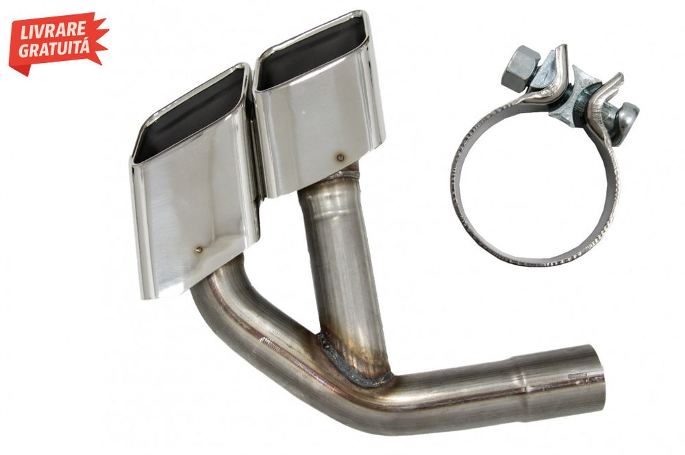 Ornamente toba Audi Q7 4M (2015-2019) SQ7 Design Chrome doar pentru Be