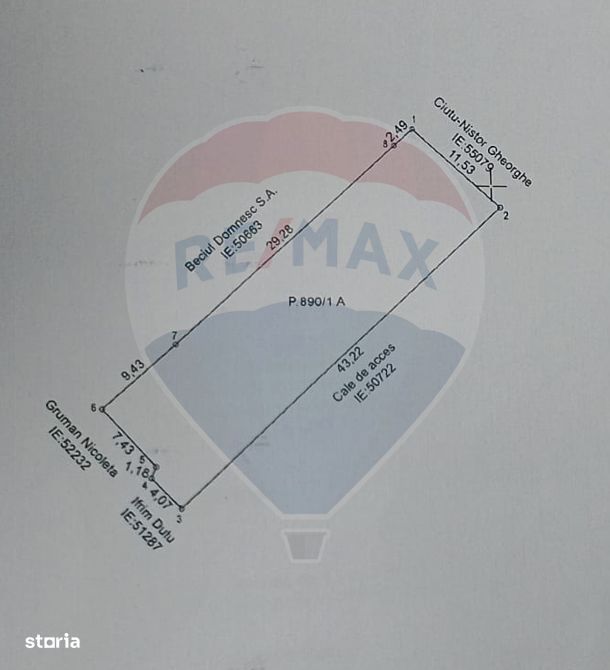 Teren 495mp Campineanca / Strada Trandafirilor