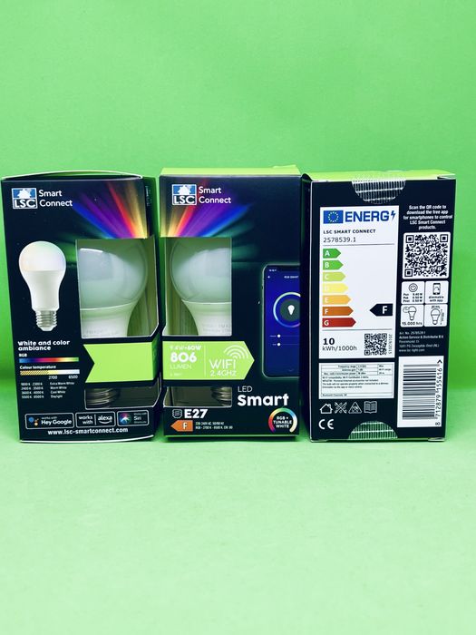 Lampă LED multicoloră inteligentă LSC Smart Connect  - 20 buc