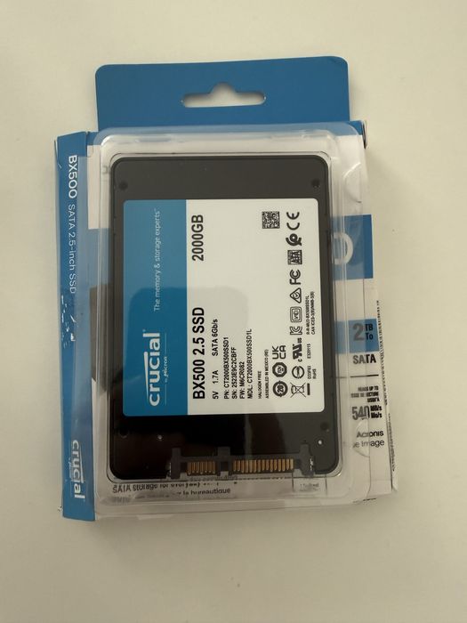 SSD Crucial BX500 2TB SATA III 2.5 inch – Nou, Desfăcut doar pentru poze
