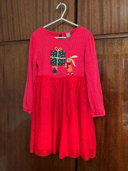 Червена рокля от тюл за момичета