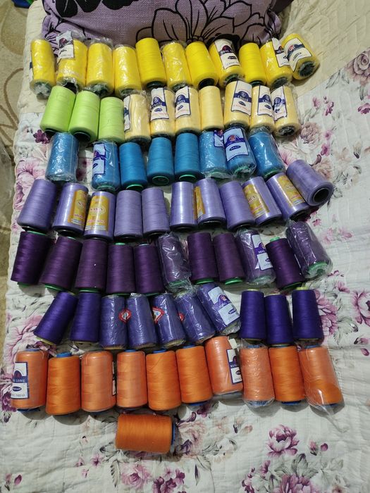 Нитки швейные,промышленные,потайные молнии