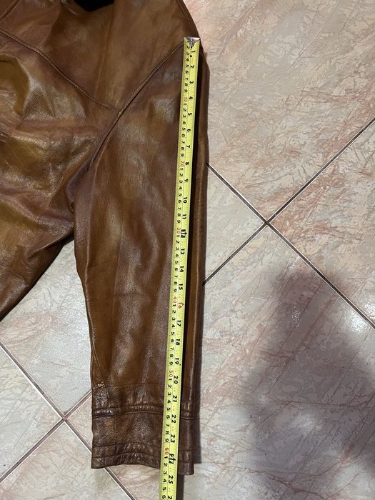 Geaca de piele maro barbati Geniune leather marimea XXL