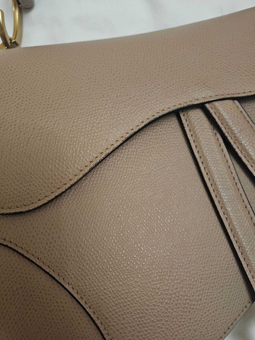 Christian Dior Saddle Bag Nude – естествена кожа, отлично състояние