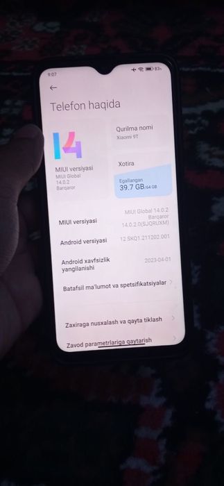 Xiaomi redmi 9 T