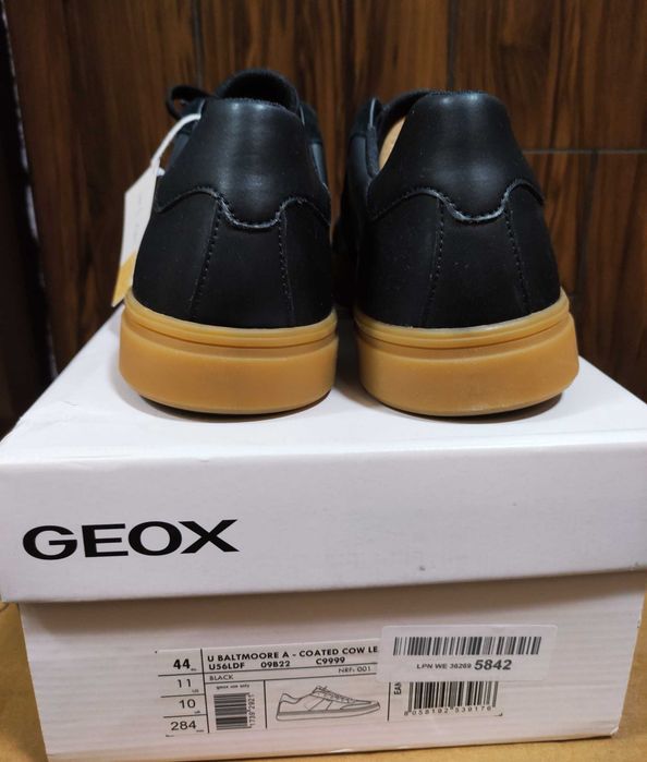 Чисто нови Geox U Baltmoore A 44 – черни, естествена кожа, оригинални