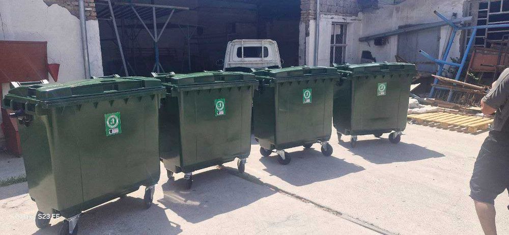 Мусорный бак китай расия  120л 240л 360л 660л 770л 1100л