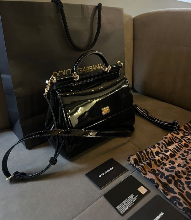Dolce&Gabbana Sicily лачена чанта