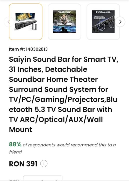 Saiyan, Soundbar for smart tv