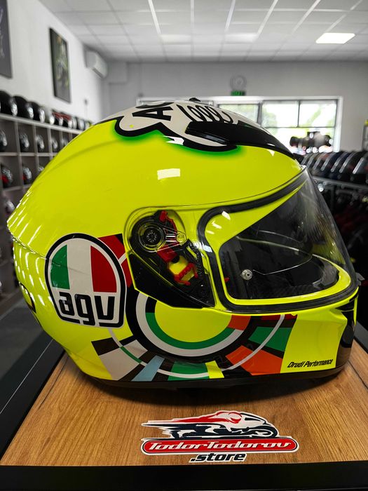 Мото каска за мотор  AGV K3 SV VR46 Missano ,М-L 58  см.,вградени очила