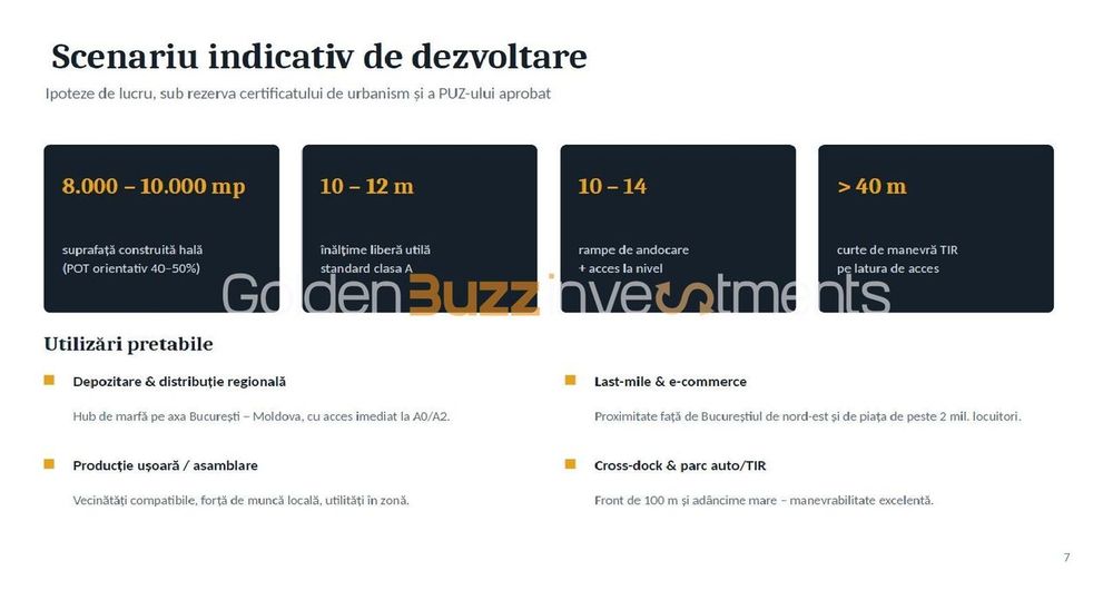 20.000 mp la DN2 Afumați – teren pentru depozit / hală /parc logistic