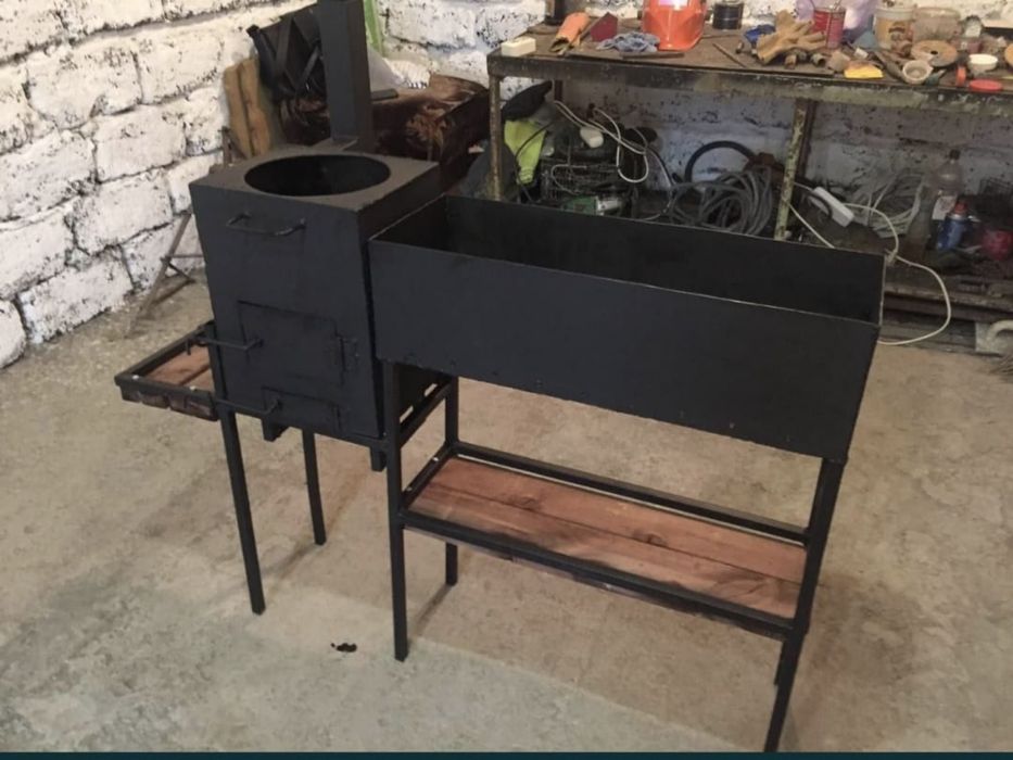 Продам мангал с печью под казан