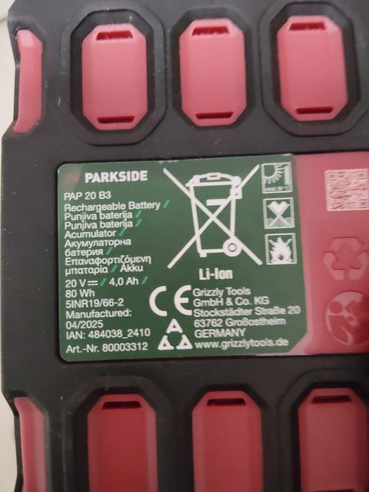 Mașină de polisat Parkside PPMAS 20-Li  A2