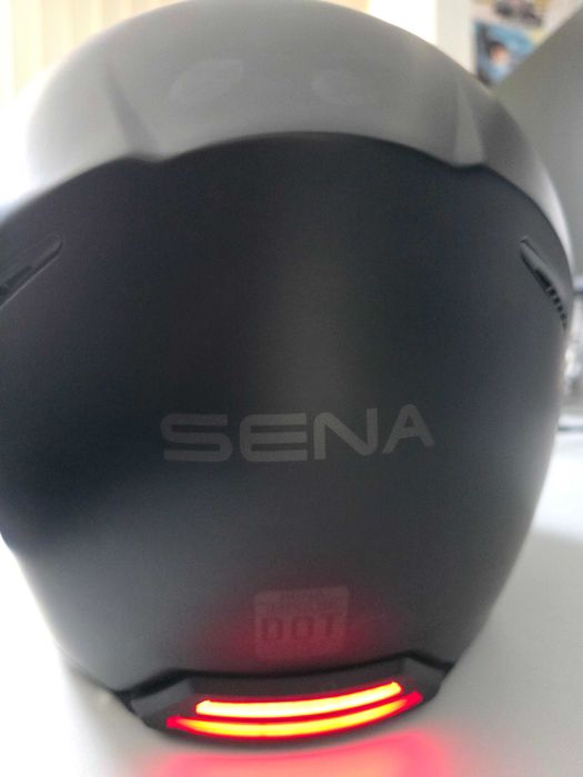 Casco moto Sena Impulse Premium noua, fibra, Harman Kardon, Mesh 2km