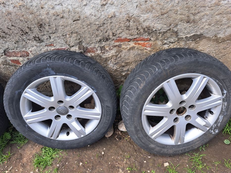 Vand jante + cauciucuri 5x112 R16